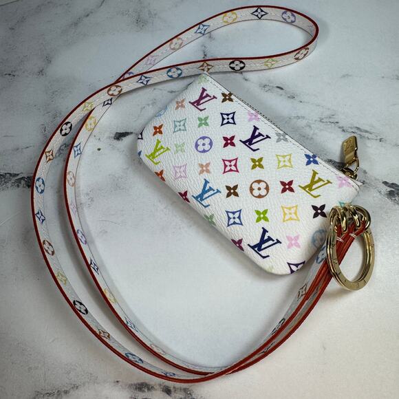 Louis Vuitton Murakami Multicolor Phone Holder LV X TM Pouch Rare 2025 New - Picture 3 of 13